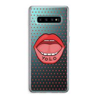 Yolo Denise: Samsung Galaxy S10 Plus Transparant Hoesje