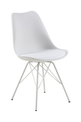 Bendt Eetkamerstoel 'Liva' PU, kleur Wit