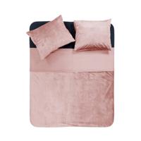 Sleeptime Velvet Piping Soft Pink 240 x 220 cm