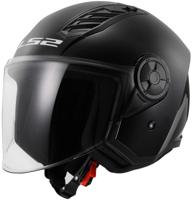 LS2 "of616 airflow ii solid" jethelm helmet airflow ii of6 solid black gr. xxl