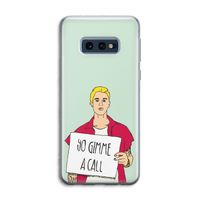 Gimme a call: Samsung Galaxy S10e Transparant Hoesje