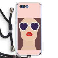 Red lips: Honor 10 Transparant Hoesje met koord