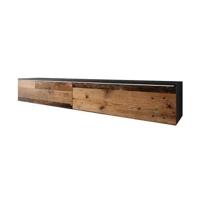 Meubella TV-Meubel Dixon - Old wood - Antraciet - 180 cm - thumbnail