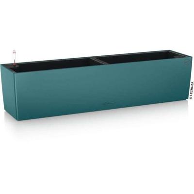 LECHUZA Jardiniere - Balconera Kleur 80 - 79 x 19 x 19 cm - Complete set - Petrolblauw - 12 L