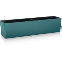 LECHUZA Jardiniere - Balconera Kleur 80 - 79 x 19 x 19 cm - Complete set - Petrolblauw - 12 L