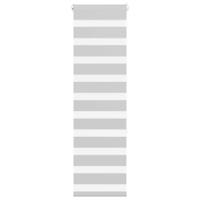 VidaXL Zebra rolgordijn 50x150 cm stofbreedte 45,9cm lichtgrijs