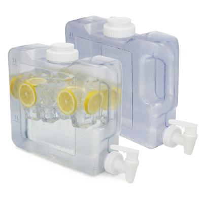 Gerimport Drank / Water dispenser tap - 2x - 4 Liter - kunststof - 37 x 12 x 16 Gerimport Drank / Water dispenser tap - 2x - 4 Liter - kunststof - 37 x 12 x 16