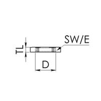 Wiska 10062144 MMU 13,5 Contramoer Slagvast PG16 Metaal Natuur 100 stuk(s)