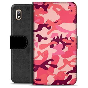 Samsung Galaxy A10 Premium Wallet Hoesje - Roze Camouflage