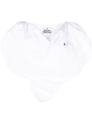 Vivienne Westwood haut Heart à design asymétrique - Blanc