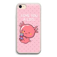 Love You A Lotl: iPhone 7 Transparant Hoesje