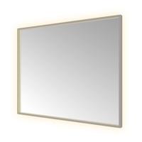 Hotbath &MORE Spiegel directe en indirecte LED color changing spiegelverwarming dimbaar met afstandsbediening Mat wit SQU180BGP