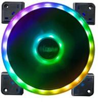 Akasa Vegas TL PC-ventilator Zwart, RGB (b x h x d) 140 x 140 x 25 mm Incl. LED-verlichting