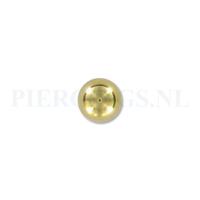 Balletje 1.6 mm goud kleur 6 mm