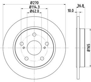 Remschijf 8DD355118971