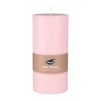 Pastel roze cilinder kaarsen /stompkaarsen 15 x 7 cm 50 branduren   -