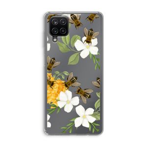 No flowers without bees: Samsung Galaxy A12 Transparant Hoesje