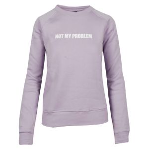 Mondoni Not my problem sweater lila maat:xs