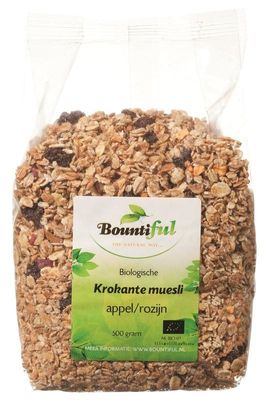 Granola appel rozijn muesli bio
