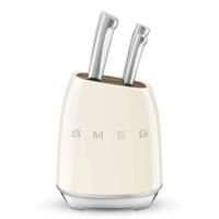 Keukenmessenset met standaard Smeg KBSF02CR Crème