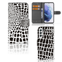 Samsung Galaxy S22 Telefoonhoesje met Pasjes Slangenprint