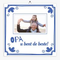 Foto tegeltje opa de beste