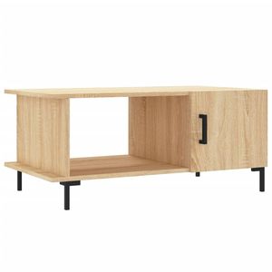 vidaXL Salontafel 90x50x40 cm bewerkt hout sonoma eikenkleurig