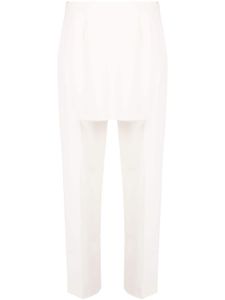 MM6 Maison Margiela pantalon de tailleur à découpes - Blanc