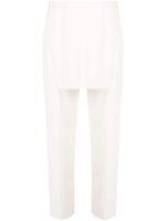 MM6 Maison Margiela pantalon de tailleur à découpes - Blanc