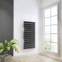 Handdoekradiator HSK Yenga | 60x121.4 cm | CV en/of electrische werking | Grafiet-zwart