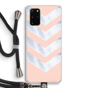 Marmeren pijlen: Samsung Galaxy S20 Plus Transparant Hoesje met koord