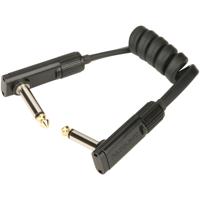 RockBoard Coiled Series Flat Patch Cable zwart 30 cm - thumbnail