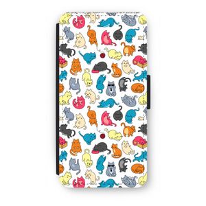 Kleurrijke katten: iPhone 7 Flip Hoesje