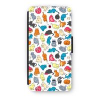 Kleurrijke katten: iPhone 7 Flip Hoesje