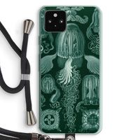 Haeckel Cubomedusae: Pixel 5a 5G Transparant Hoesje met koord
