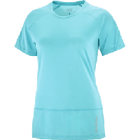 Salomon Cross Run SS Tee dames - BLAUW - Dames - thumbnail