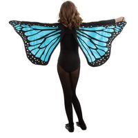 Vlinder vleugels - blauw - voor kinderen - Carnavalskleding/accessoires - thumbnail