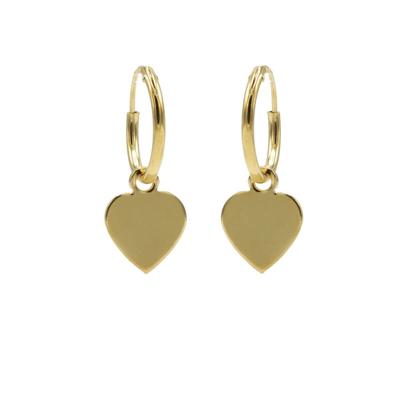 Karma Oorringen Hoops Heart Goud