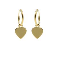 Karma Oorringen Hoops Heart Goud