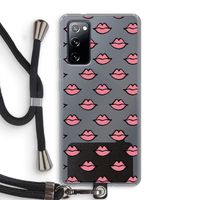 Lipjes: Samsung Galaxy S20 FE / S20 FE 5G Transparant Hoesje met koord