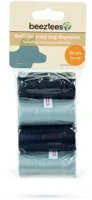 Beeztees navulling voor poepzakhouder plastic 6x3x3cm zwart/grijs 4x20stuks