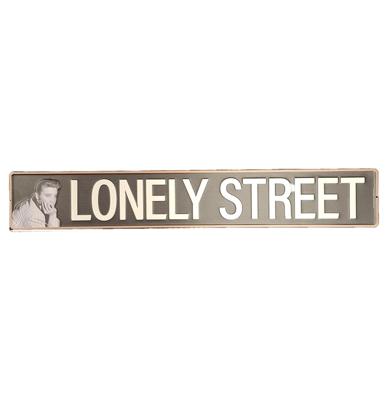 Elvis Lonely Street Bord - Metalen Bord met Relief 91,5 cm