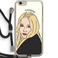 Mary Kate: iPhone 6 PLUS / 6S PLUS Transparant Hoesje met koord