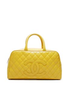 CHANEL Pre-Owned sac à main à logo CC (2003) - Jaune