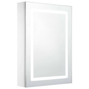 vidaXL Badkamerkast met spiegel en LED 50x13x70 cm