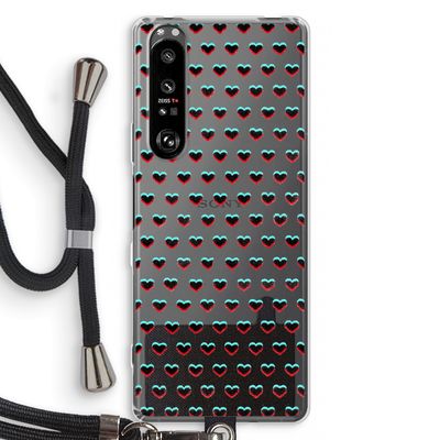 Hartjes: Sony Xperia 1 III Transparant Hoesje met koord