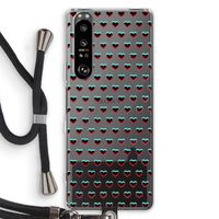 Hartjes: Sony Xperia 1 III Transparant Hoesje met koord