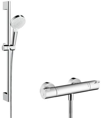 Hansgrohe Crometta douchecombinatie Vario/Ecostat wit/chroom