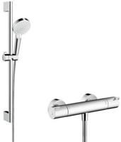 Hansgrohe Crometta douchecombinatie Vario/Ecostat wit/chroom