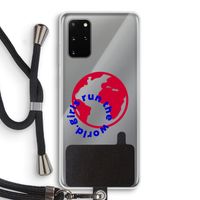 Run The World: Samsung Galaxy S20 Plus Transparant Hoesje met koord